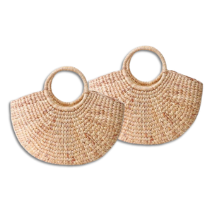 Producto popular Bolsa de cesta de jacinto de agua hecha a mano: el accesorio de playa ideal con alta calidad - Product Image 1