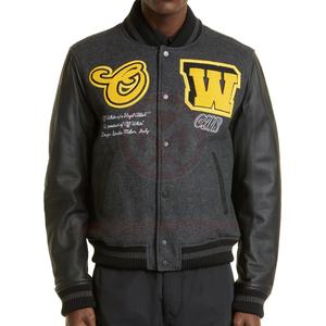 เสื้อแจ็กเก็ตผ้ากำมะหยี่ปักลายสำหรับผู้ชายเสื้อแจ็กเก็ตเลตเตอร์มหาวิทยาลัยสำหรับผู้ชาย - Product Image 2