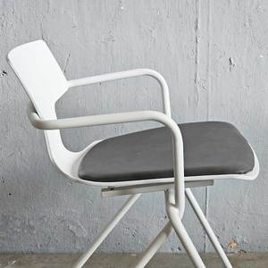 Contemporary Industrial Restaurant <b>Chair</b> with <b>Plastic</b> Back and Iron Frame for <b>Dining</b> Areas - Product Image 6