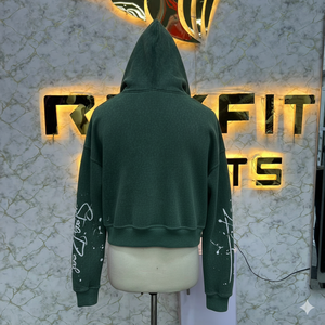 Sweat à capuche à fermeture éclair pour hommes Design unique imprimé bouffée 100% coton fabriqué en usine pour la saison d'hiver Prix bon marché Sweat à capuche le plus demandé - Product Image 5