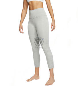 Leggings de yoga taille haute doux avec logo personnalisé pour femmes, pantalons moulants pour la course et le sport - Product Image 2