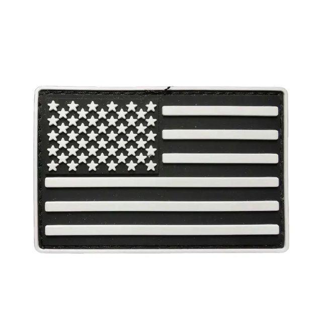 Tactical Hook Loop Backpack American National Flag PVC Rubber Patch