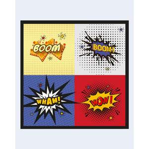 Serviettes de fête super-héros Party Love 33x33cm, lot de 12, fournitures de fête jetables - Product Image 1