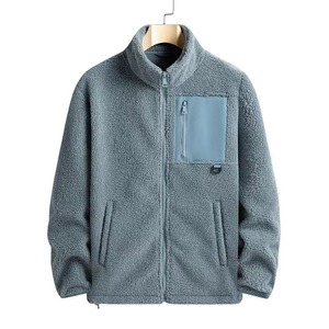 Customize <b>Men</b> Cheap <b>Sherpa</b> Polar Fleece <b>Jacket</b> Warm Winter <b>Jacket</b> - Product Image 3