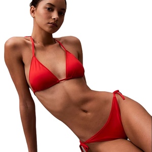 Top qualité cravate Bikini maillots de bain Sexy personnaliser Logo Bikini maillots de bain ensemble pour femmes deux pièces maillot de bain pour la plage 2025 - Product Image 1