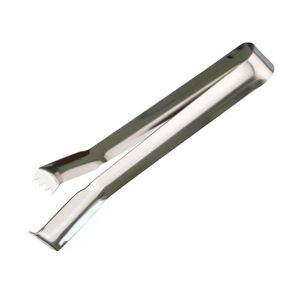 Pince à glace en acier inoxydable à finition miroir avec action de ressort forte assurant une utilisation sans effort et une manipulation précise de la glace - Product Image 4