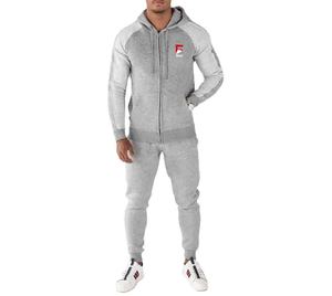 Conjunto de gimnasio de secado rápido para hombre OEM XXL, chándal de Otoño de fútbol con cremallera, logotipo personalizado, forro polar de poliéster transpirable de color Fizzan - Product Image 3