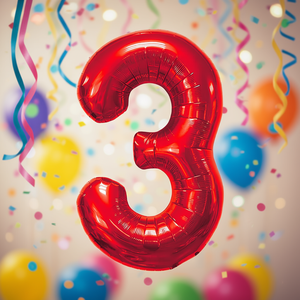 ลูกโป่งปาร์ตี้เลิฟ หมายเลข โรโฮ เอ็น 3 80 ซม. 12 ลูก/ถุง - Product Image 3