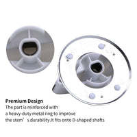 Paquete de 2 Perillas de Control para Secadora WE01X20378, Repuesto de Plástico para Secadoras/Lavadoras General Electric, Compatible con WH01X10460 - Product Image 5