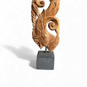 Soporte de Madera Vintage Indio, Tallado a Mano, Decoración Arquitectónica de Pared, Estilo Rústico Antiguo para Interiores del Hogar, Combinación Variada, 1 Contenedor - Product Image 3