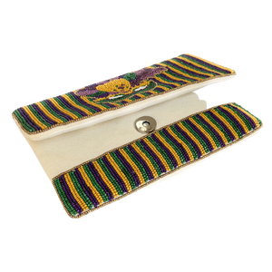 Sacs à main perlés faits à la main décoration pailletée fermetures à glissière artisanales pour les parades de Mardi Gras commande minimum 3 pièces - Product Image 2