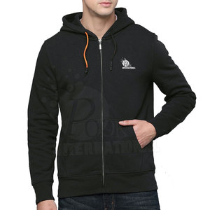 Solid Color Men Hoodies <b>Blank</b> Hoodies For Men Full Zipper Sustainable Men Hoodies In Wholesale - Product Image 1