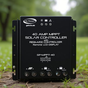 Controlador de Carga Solar MPPT Go Power de 40 Amperios con Pantalla LCD Remota - Product Image 3