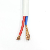 Câble plat en cuivre souple isolé en PVC 300/300V pour le câblage électrique domestique