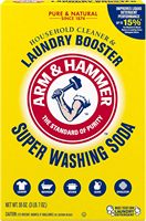 Arm & Hammer Super Washing Soda Nettoyant ménager et amplificateur de lavage, Carbonate de sodium naturel, Boîte de 55 oz