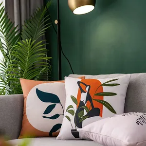 Amity stile nordico cartone animato astratta quadri geometrici federa cuscino di lancio del divano sedile cuscino decorativo minimalista copricuscino