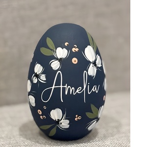 ไข่อีสเตอร์ทำด้วยมือที่ทันสมัยไข่อีสเตอร์ประดิษฐ์ทำจากไม้ตกแต่งงานปาร์ตี้กระต่ายด้วยมือสำหรับการเฉลิมฉลองเทศกาลอีสเตอร์ - Product Image 6