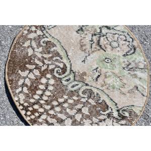<b>Traditional</b> Brown Beige <b>rug</b> 1,8 x 2,2 ft Turkish <b>Rugs</b> - Product Image 5