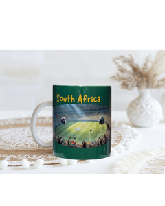 Recuerdo Decorativo de Cerámica Pintada Aislante del Estadio de Fútbol de Sudáfrica, Bandera de Orgullo Nacional, Regalo Novedoso - Product Image 4