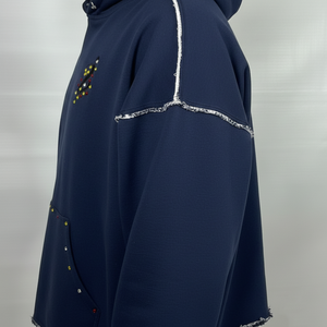 เสื้อฮู้ดดี้ผู้ชายผ้าฝ้าย 100% แบบใหม่ขายส่งจากโรงงานโดยตรง ออกแบบเองได้ สวมใส่สบายในฤดูหนาว ทรงโอเวอร์ไซส์ สีพื้น เรียบง่าย - Product Image 4