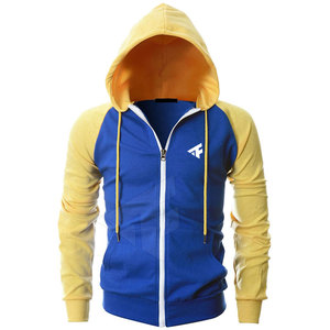 Sudadera con Capucha y Cremallera para Hombre, Nueva Llegada Directa de Fábrica, Ecológica, Resistente al Viento, de Secado Rápido, 100% Algodón, Felpa, Teñido Liso, Color Sólido - Product Image 2