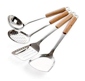 Mirrored Stainless Steel <b>Cooking</b> <b>Spoon</b> <b>Wood</b> Handle Direct Factory Sale 304 Stainless Steel <b>Cooking</b> <b>Spoon</b> Lowest Price - Product Image 4