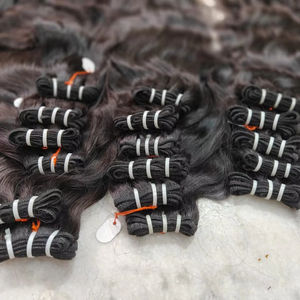 Proveedor indio de cabello humano virgen de visón sin procesar, extensión de cabello crudo Remy, paquetes de cabello humano de doble trama virgen crudo al por mayor - Product Image 1