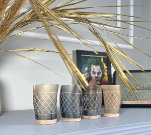 แก้วเขาควายแอฟริกันสำหรับร้านอาหารและโรงแรมใช้สำหรับส่งออกจากอินเดีย - Product Image 3