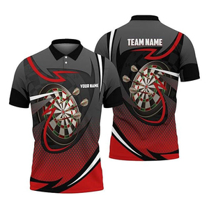 OEM concevez vos propres chemises à fléchettes de qualité supérieure en jersey chemises à fléchettes pour hommes vêtements de sport en gros chemises à fléchettes personnalisées - Product Image 6