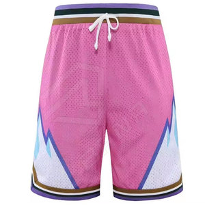 Pantalones cortos de baloncesto de algodón transpirable de alta calidad para hombre, clásicos, antiarrugas, logotipo personalizado, uso en gimnasio, técnicas sublimadas, tamaño - Product Image 3