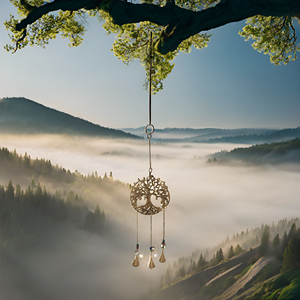 Énergie positive intérieur décor à la maison carillons éoliens en métal cloches suspendues de noël pour balcon jardin bureau et salon cadeau de famille - Product Image 3