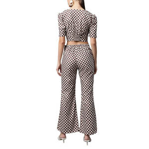 Pantalon évasé décontracté taille haute personnalisable 2025 pour homme, 100 % coton, écologique, motif droit, bas évasé brodé - Product Image 2