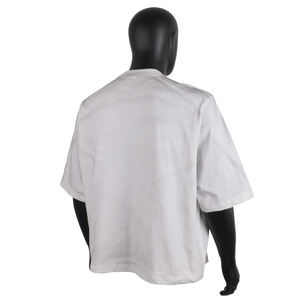 SPORTISH IMPEX Custom Cropped Boxy <b>T</b>-<b>Shirt</b> Oversized Raglan Sleeve Distressed Washed <b>White</b> Tee - Product Image 5