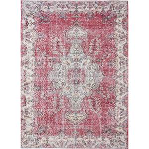 Alfombras de Lana Anudadas a Mano de Gran Tamaño, Diseño de Medallón Rojo y Naranja, para Sala de Estar o Pasillo - Pae-2424 - Product Image 1