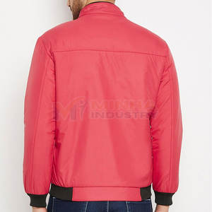 แจ็กเก็ตบอมเบอร์สำหรับผู้ชายเสื้อแจ็คเก็ตฤดูหนาวแบบมีซิปแขนยาว - Product Image 3