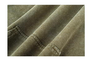 Sweats à capuche délavés à l'acide pour hommes personnalisés couleur unie tenue décontracté nouveauté vêtements pour hommes à vendre taille personnalisée sweats à capuche pour hommes vêtements en gros - Product Image 5