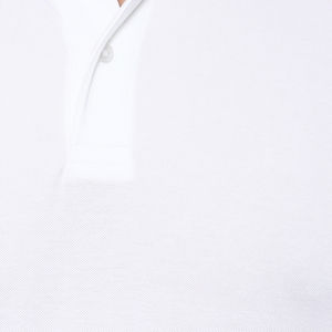 Tissu en coton blanc doux avec logo personnalisé Vêtements de travail décontractés Polo de haute qualité Polo à manches courtes pour homme - Product Image 5