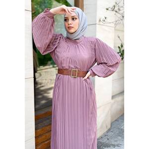 ชุดราตรีเดรสยาวประดับระบายพร้อมเข็มขัดทรงเอไลน์ ความยาวคลุมพื้น ตกแต่งด้วยไข่มุก ขนนก และกลิตเตอร์ สำหรับงานปาร์ตี้ ไซส์ XL - Product Image 2