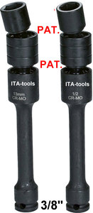 OEM ODM DIY 3/8in 3-Way Powerful Impact Universal Socket con barra de extensión de acero al por mayor Proveedor de Taiwán - Product Image 2