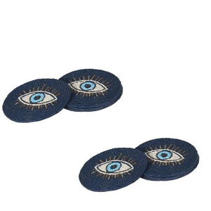 Sous-verres en verre à perles sur le thème de la Hanouka, pour la décoration de la maison, durables, résistants à la chaleur, de luxe, pour les fêtes - Product Image 2