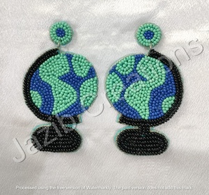 Joyería de moda 2025, pendientes bordados con cuentas de semillas de la India, pendientes multicolores hechos a mano para mujeres y niñas, calidad Premium - Product Image 2