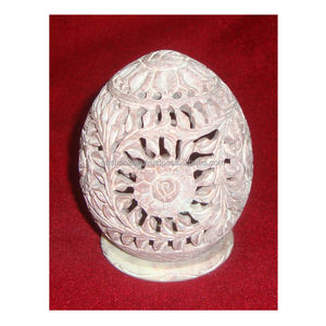 Porte-bougie en pierre à savon de finition Fine, sculpture à la main, pour la décoration de la maison, de l'hôtel et du Restaurant - Product Image 1