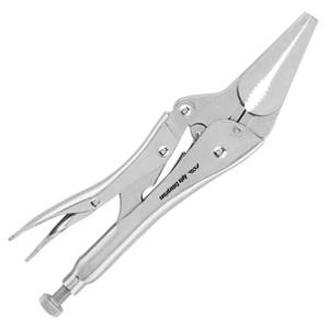 <b>Long</b> <b>Nose</b> Locking Pliers 9 Inch Heavy Duty Stainless Steel Professional Precision Grip Clamping Bending with Lifetime Warranty - Product Image 4