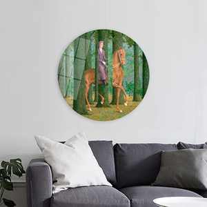 Rene Magritte 'The Blank Signature' Tableau mural imprimé sur toile, ART SUR VERRE TÉMPERÉ - Product Image 1