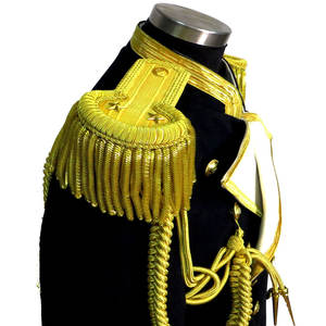 Épaulettes à franges en lingot d'or uniformes Épaulettes de luxe faites à la main OEM Reproduction épaulettes de mode - Product Image 2