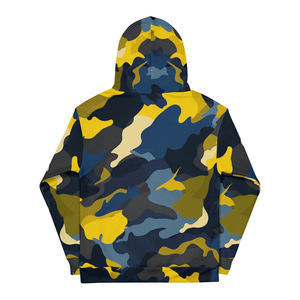 เสื้อฮู้ดลายพรางสีน้ำเงิน เสื้อแจ็คเก็ตน้ำหนักเบา พิมพ์ลาย สไตล์ลำลอง สตรีทแวร์ เสื้อฮู้ดสำหรับผู้ชายและผู้หญิง - Product Image 6