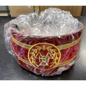 Mejor Gorra de Regalia Masónica del Arco Real P.H.P. Bordada a Mano, Ajustable, 100% Algodón Transpirable, de Alta Calidad, Hecha a Medida - Product Image 6