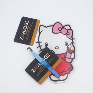 Offre Spéciale 90 degrés Volume de la botte couleurs personnalisées pince à épiler d'extension de cils en acier inoxydable pince à épiler de beauté à pointe en fibre - Product Image 5