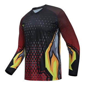 Maillot de motocross tout-terrain, construction robuste, maillot de motocross haute vitesse, tissu en maille aérée - Product Image 1