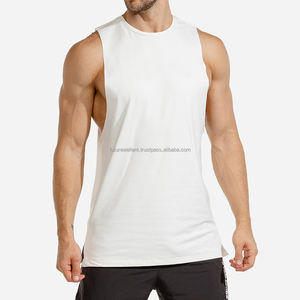 Débardeur entraînement hommes été Gym débardeurs plaine coton nouveau musculation Fitness maillots personnalisé mince Fitness débardeurs pour garçons - Product Image 5